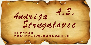 Andrija Strugalović vizit kartica
